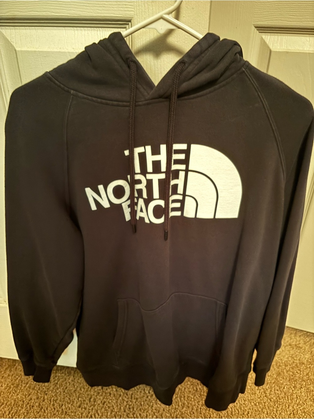 The North Face Woman’s Black Hoodie with White Logo